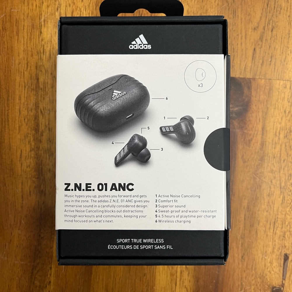 Adidas Black Wireless Earbuds Box - Picture 2 of 4